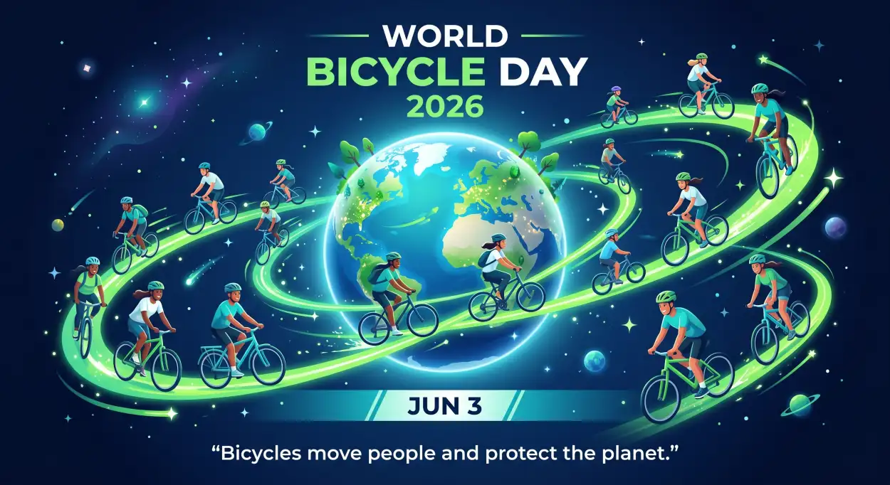 Free Download World Bicycle Day 2026 School Activity Ideas - High Quality World Bicycle Day 2026 Image