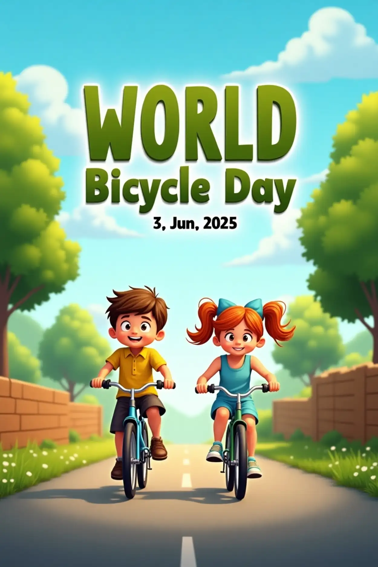 Free Download World Bicycle Day Bike Rider Image - High Quality World Bicycle Day Background