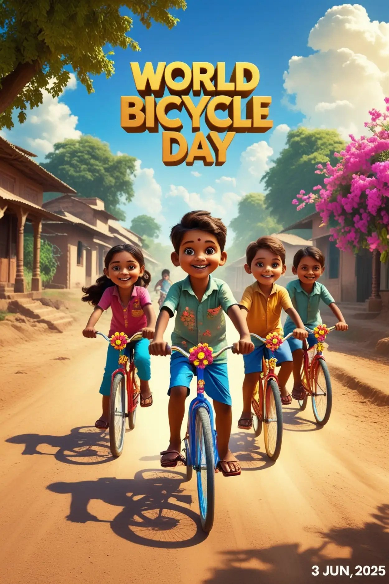 world bicycle day event pictures
