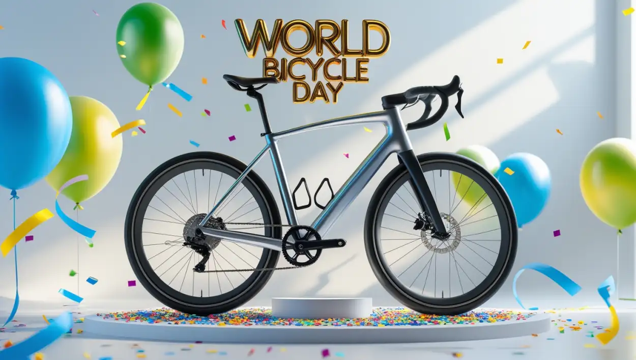 World Bicycle Day Poster With Message - Royalty Free World Bicycle Day Image | Pngmagic Free Download World Bicycle Day Poster With Message - High Quality World Bicycle Day Background