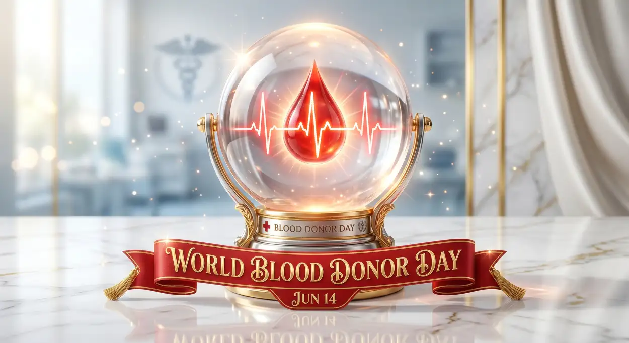 Free Download World Blood Donor Day 2026 3d Render Concept - High Quality World Blood Donor Day 2026 Image