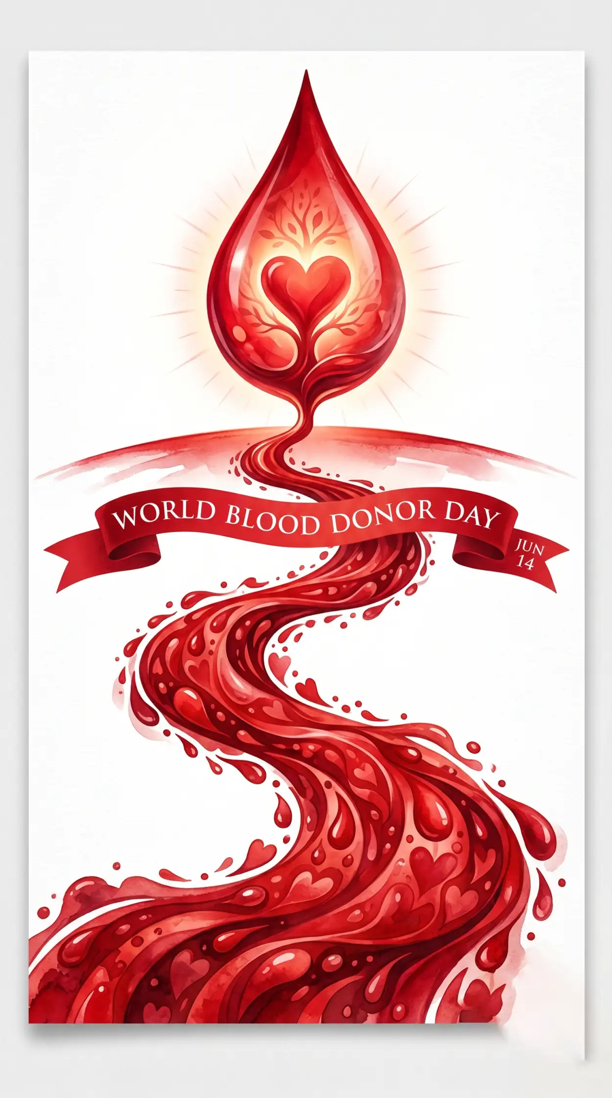 Free Download World Blood Donor Day 2026 Ai Vector Artwork - High Quality World Blood Donor Day 2026 Image
