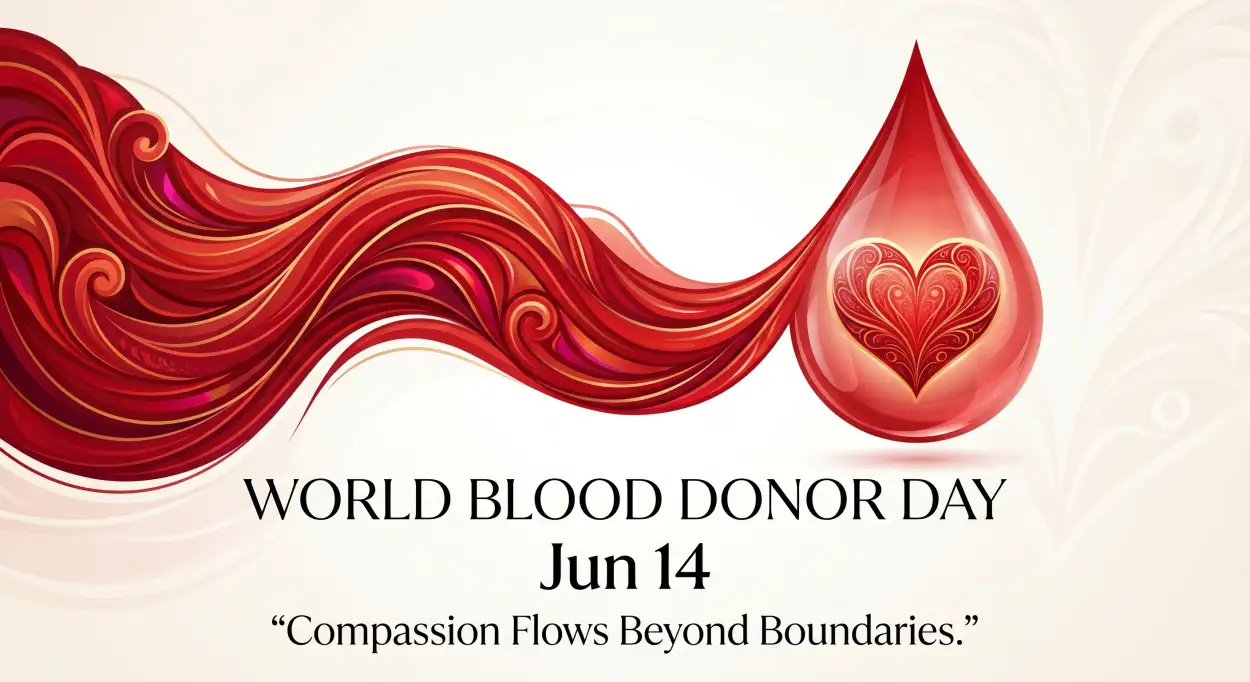 Free Download World Blood Donor Day 2026 Banner Template - High Quality World Blood Donor Day 2026 Image
