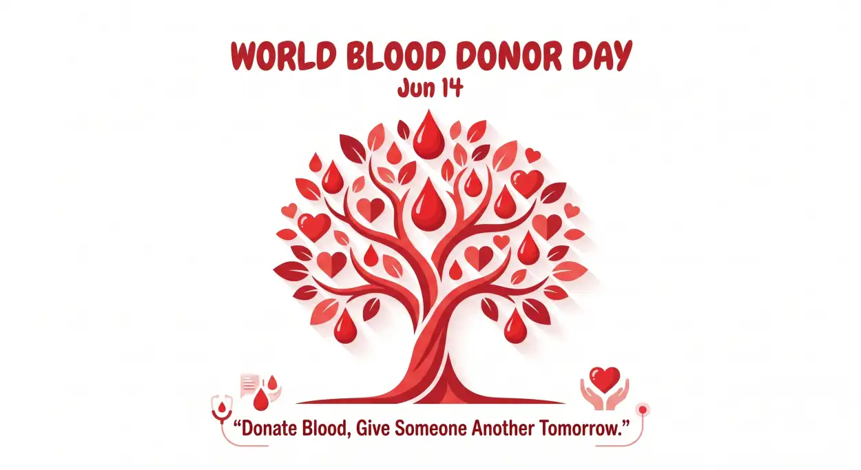 Free Download World Blood Donor Day 2026 Blood Donation Awareness - High Quality World Blood Donor Day 2026 Image