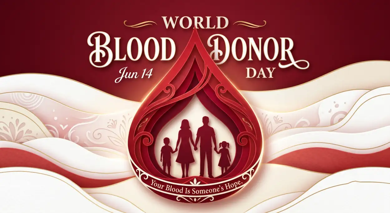 Free Download World Blood Donor Day 2026 Blood Donor Certificate Template - High Quality World Blood Donor Day 2026 Image