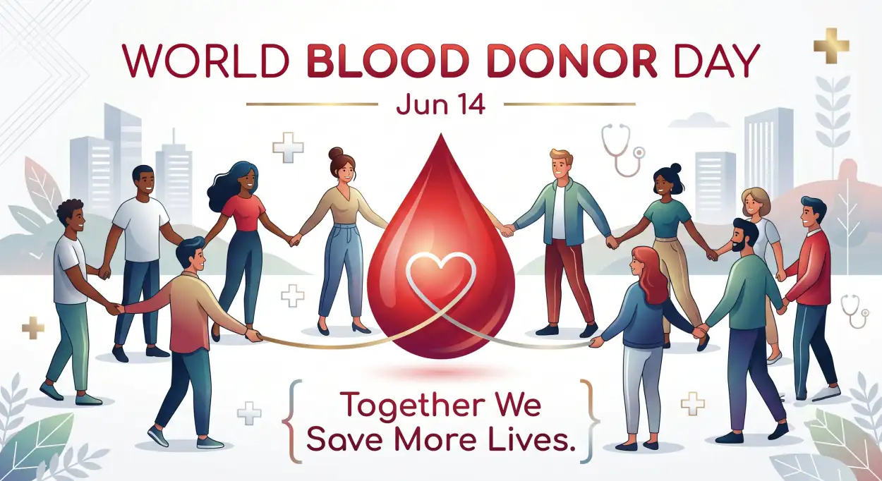 Free Download World Blood Donor Day 2026 Blood Drive Template - High Quality World Blood Donor Day 2026 Image