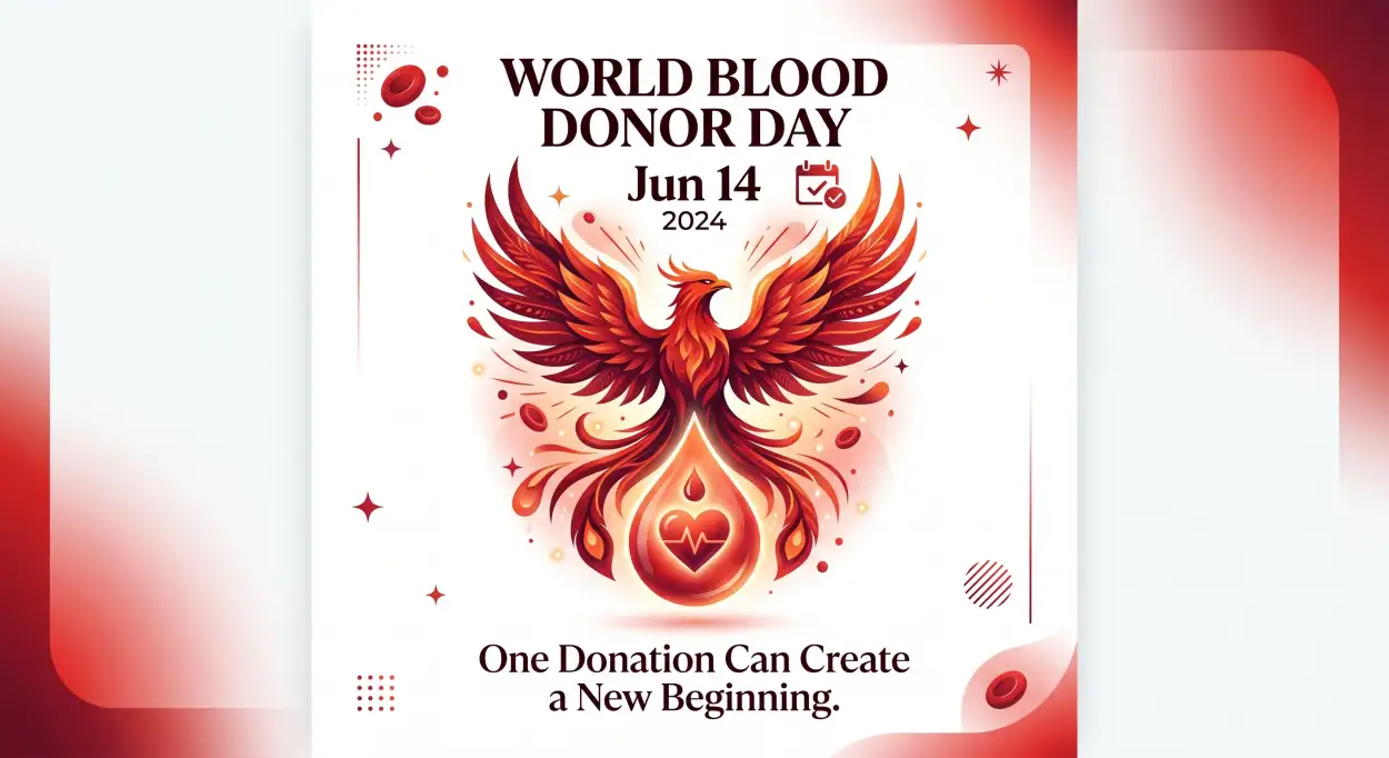 Free Download World Blood Donor Day 2026 Creative Flyer - High Quality World Blood Donor Day 2026 Image