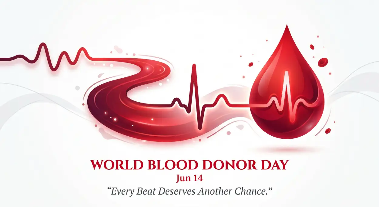 Free Download World Blood Donor Day 2026 Donate Blood Save Lives - High Quality World Blood Donor Day 2026 Image