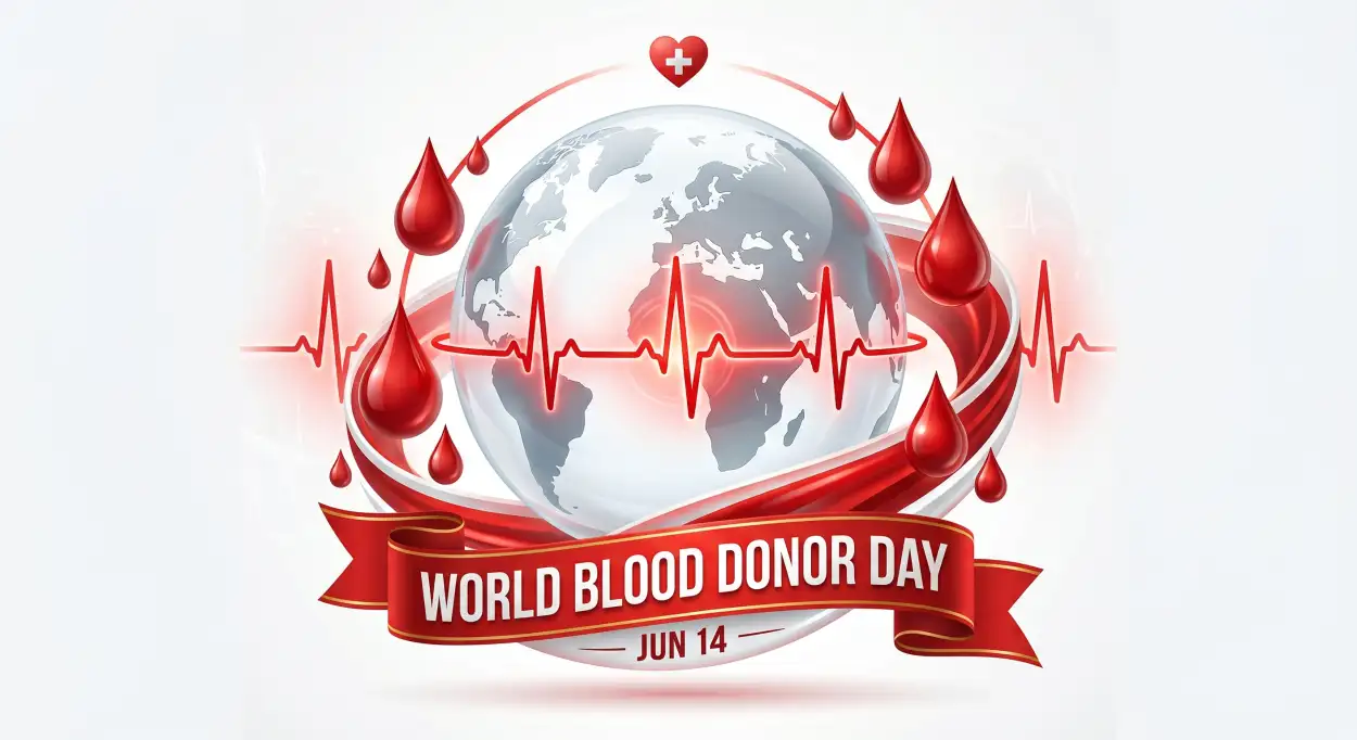 Free Download World Blood Donor Day 2026 Healthcare Illustration - High Quality World Blood Donor Day 2026 Image