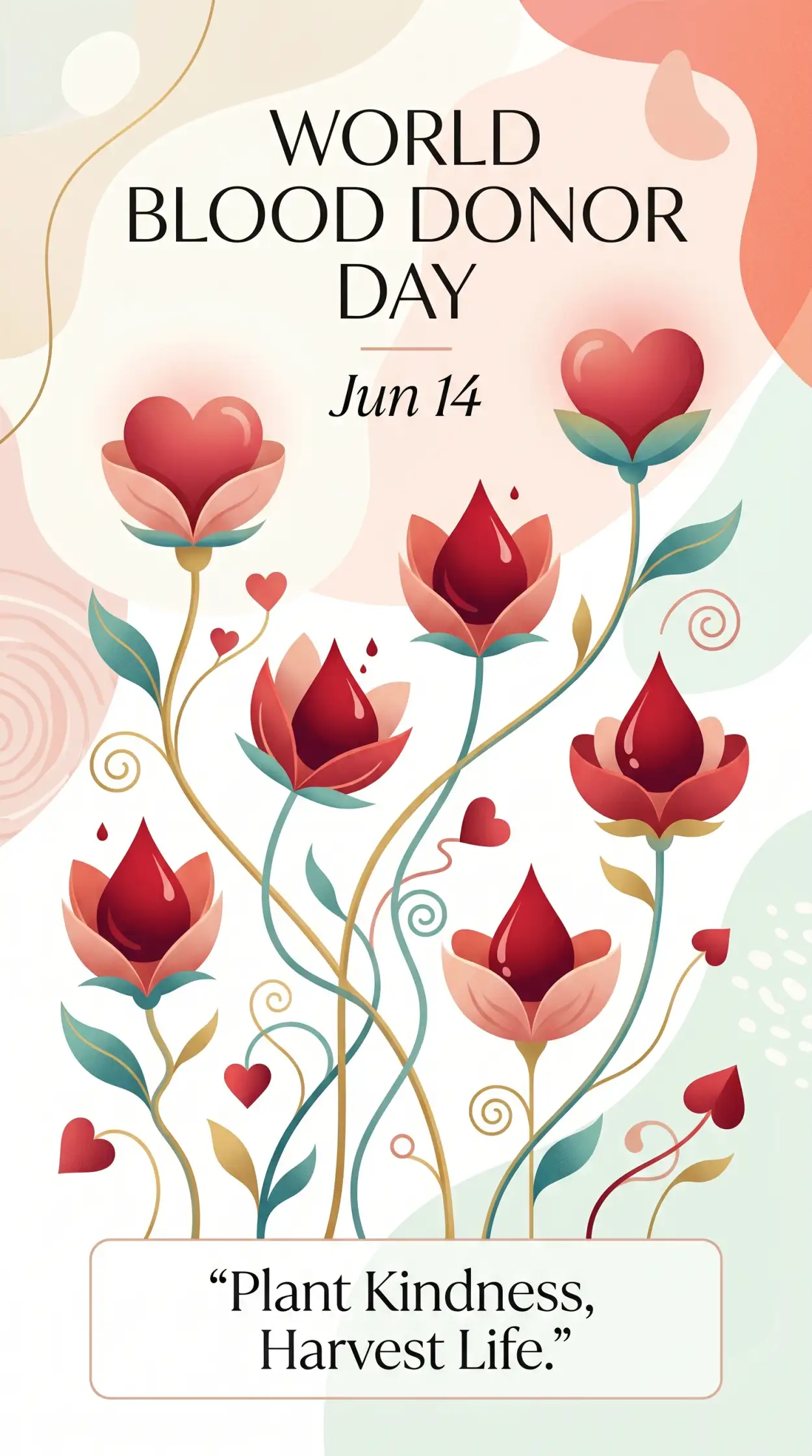 Free Download World Blood Donor Day 2026 Life Line Illustration - High Quality World Blood Donor Day 2026 Image