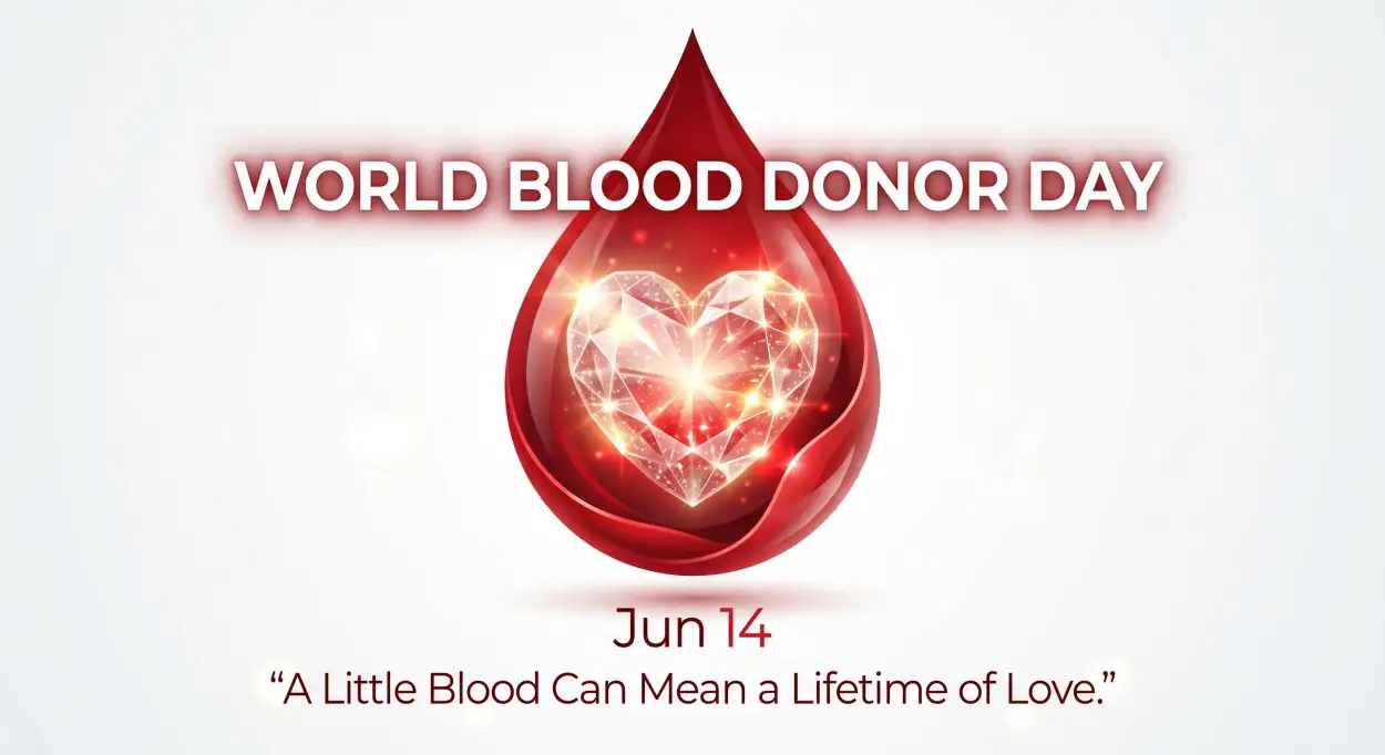 Free Download World Blood Donor Day 2026 Life Saving Campaign Graphic - High Quality World Blood Donor Day 2026 Image