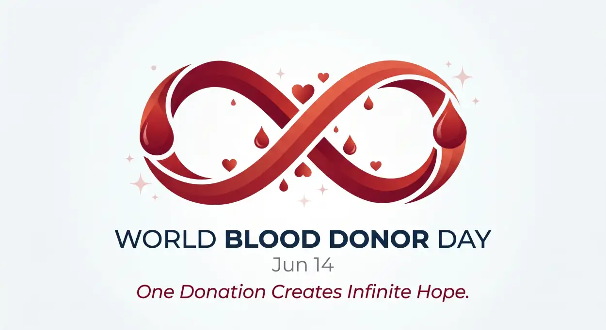 Free Download World Blood Donor Day 2026 Logo Design - High Quality World Blood Donor Day 2026 Image
