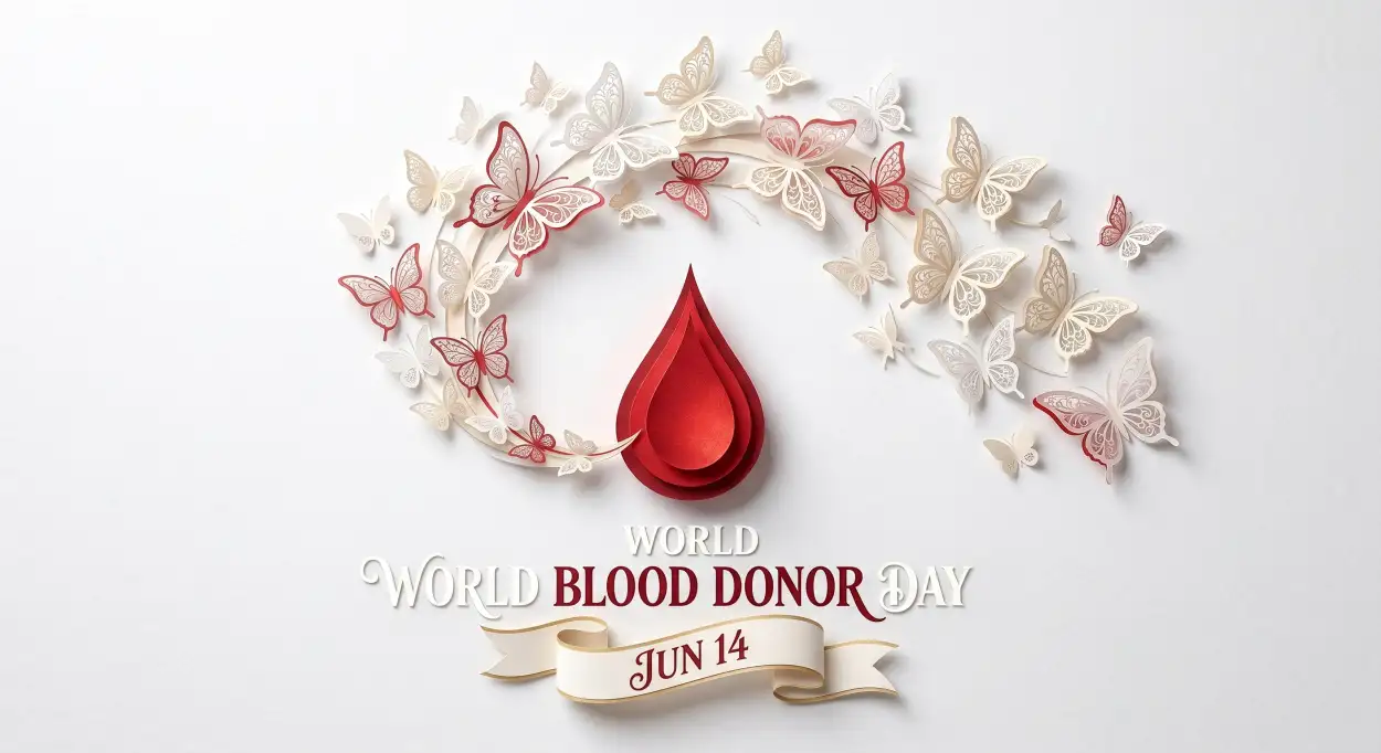 Free Download World Blood Donor Day 2026 Medical Vector Background - High Quality World Blood Donor Day 2026 Background Image