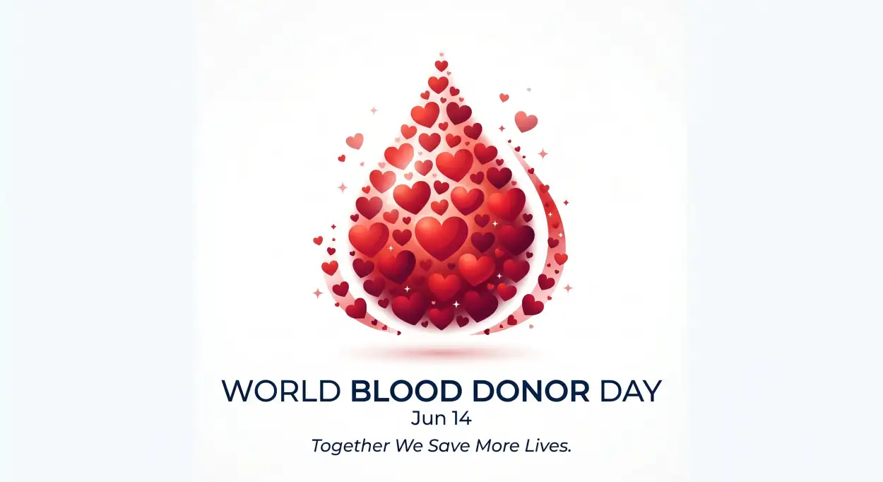 Free Download World Blood Donor Day 2026 Modern Healthcare Social Media Creative - High Quality World Blood Donor Day 2026 Image
