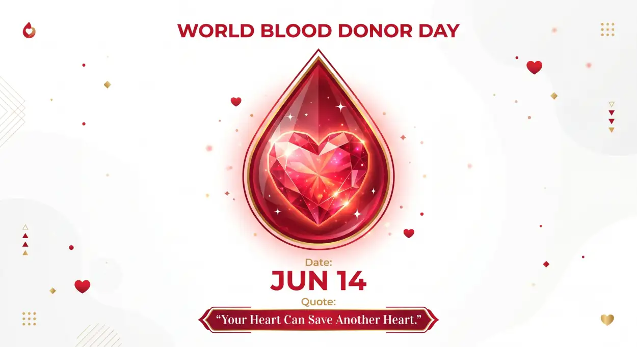 Free Download World Blood Donor Day 2026 Premium Instagram Carousel Post - High Quality World Blood Donor Day 2026 Image