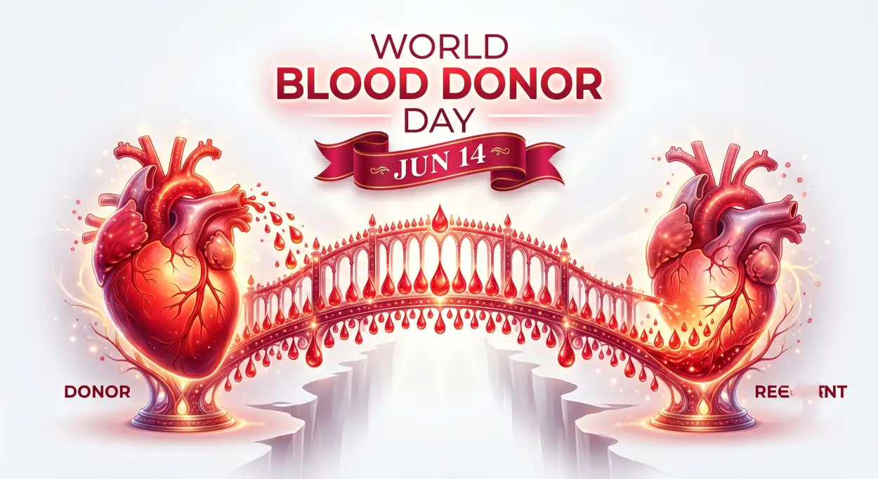 Free Download World Blood Donor Day 2026 Promotional Design - High Quality World Blood Donor Day 2026 Image