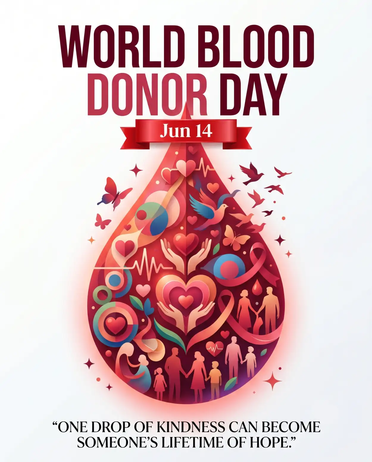 Free Download World Blood Donor Day 2026 Vector Social Media Artwork - High Quality World Blood Donor Day 2026 Image
