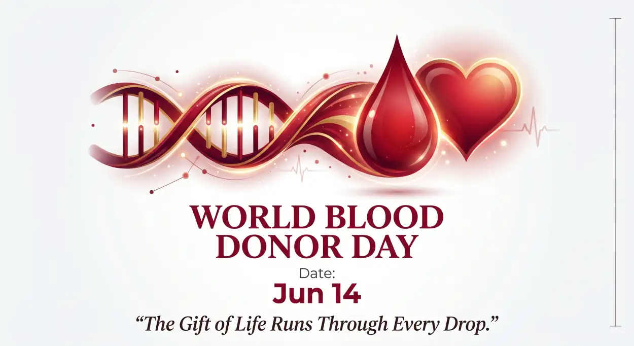 Free Download World Blood Donor Day 2026 Viral Blood Donation Awareness Graphic - High Quality World Blood Donor Day 2026 Image