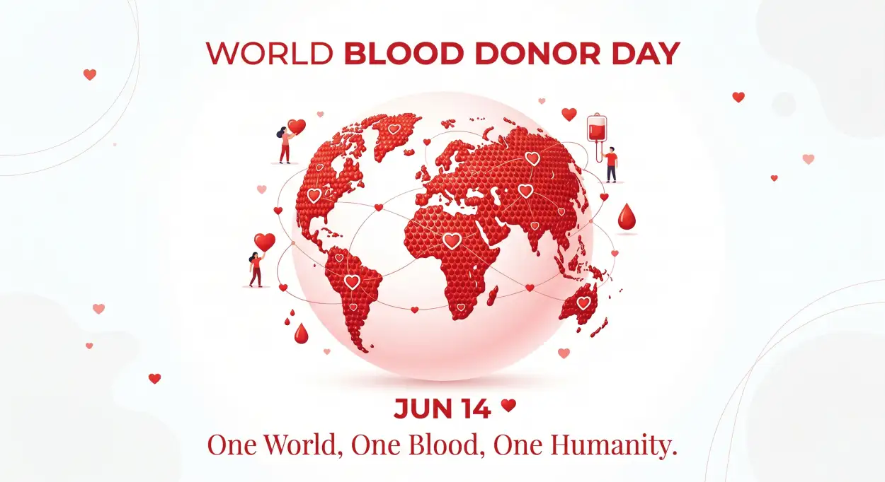Free Download World Blood Donor Day 2026 Viral Social Media Poster - High Quality World Blood Donor Day 2026 Image