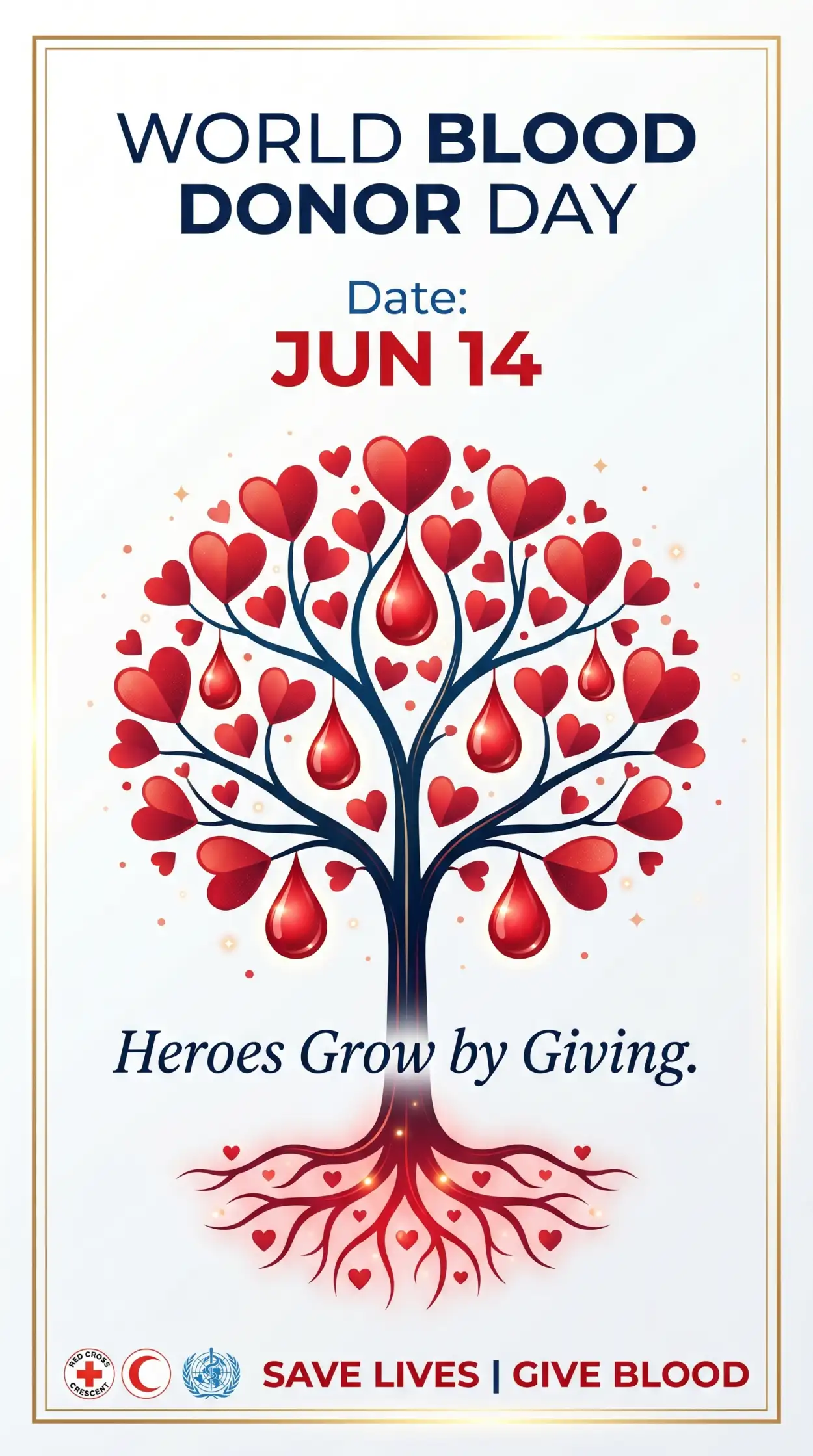 Free Download World Blood Donor Day 2026 Volunteer Appreciation Artwork - High Quality World Blood Donor Day 2026 Image