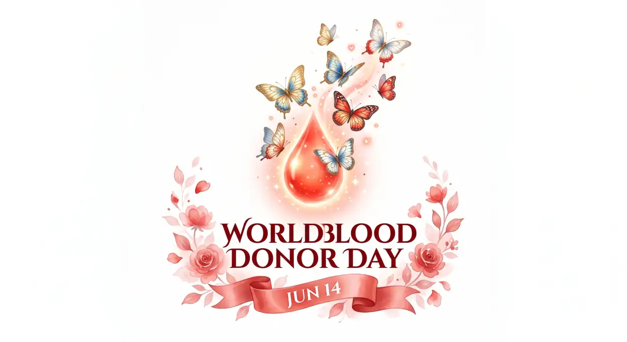 Free Download World Blood Donor Day 2026 White Background Png - High Quality World Blood Donor Day 2026 Transparent PNG