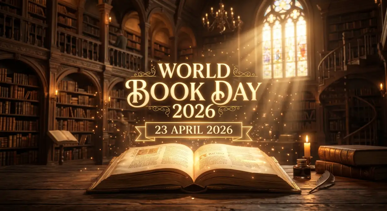 Free Download World Book Day 2026 Speech In English - High Quality World Book Day 2026 Image