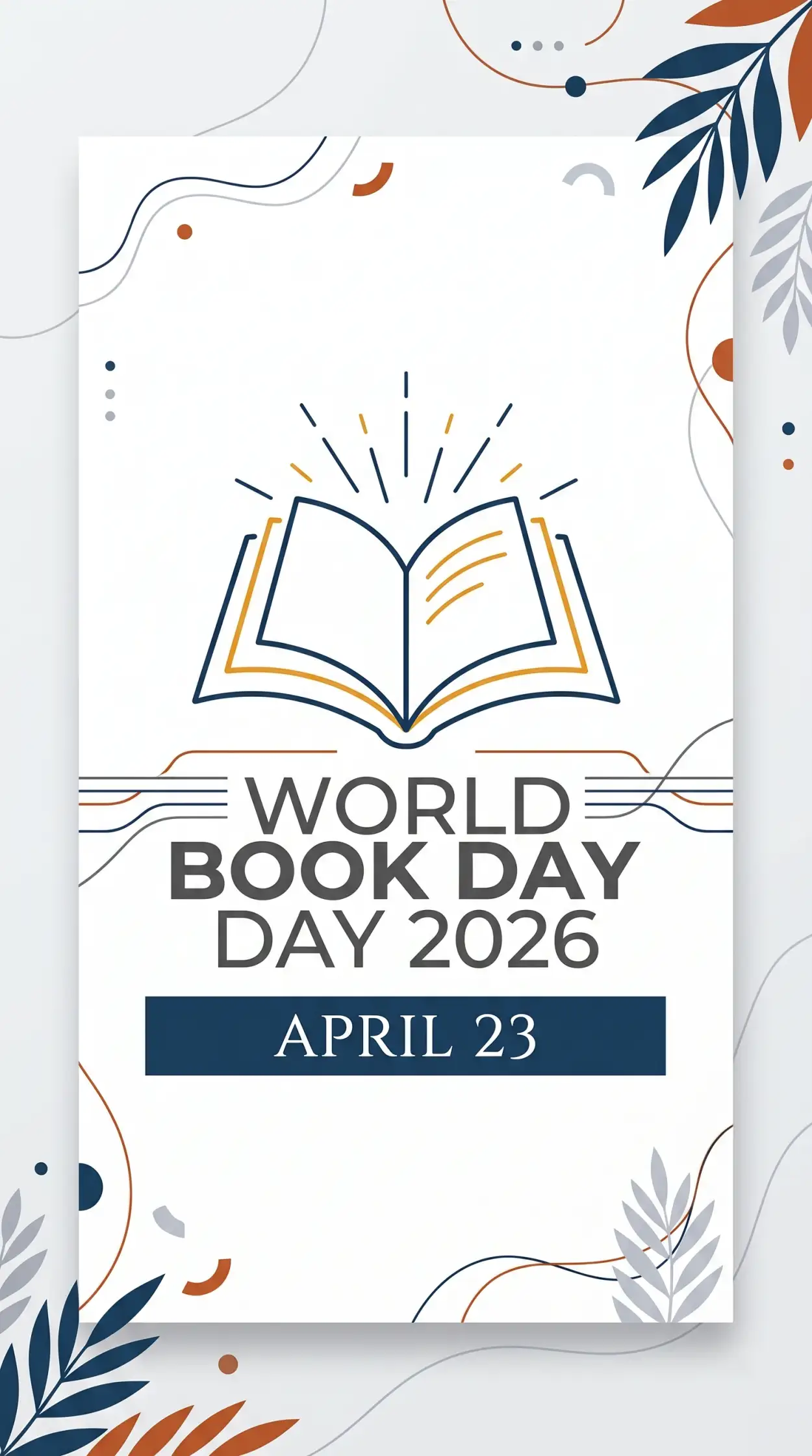 Free Download World Book Day Banner Editable Template - High Quality World Book Day 2026 Image