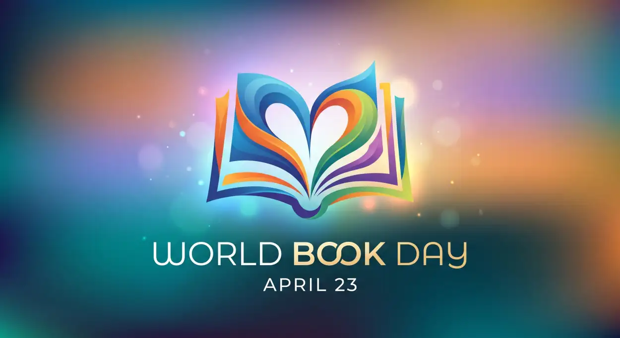 Free Download World Book Day Book Stack Png Transparent - High Quality World Book Day 2026 Transparent PNG