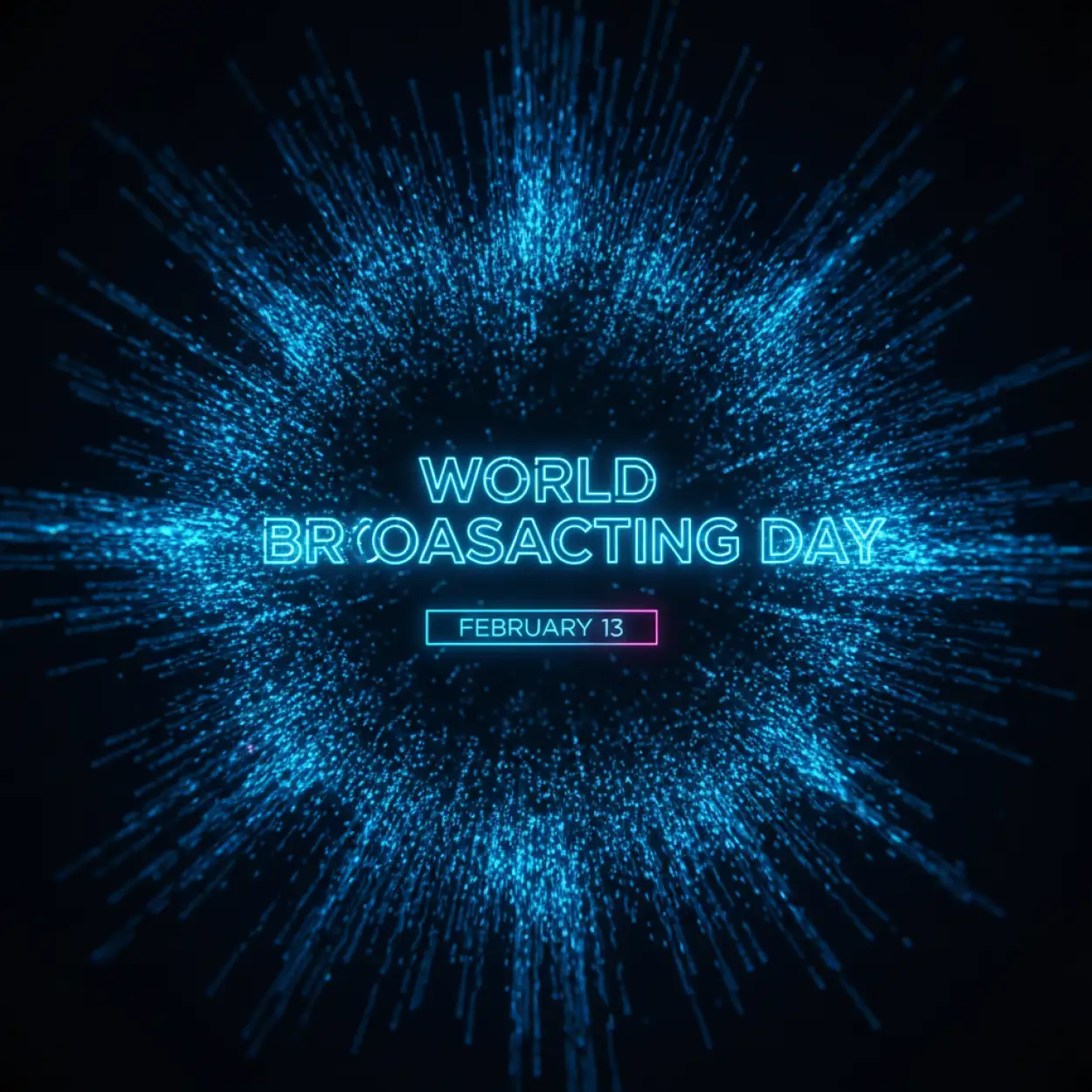 world broadcasting day creative ad design