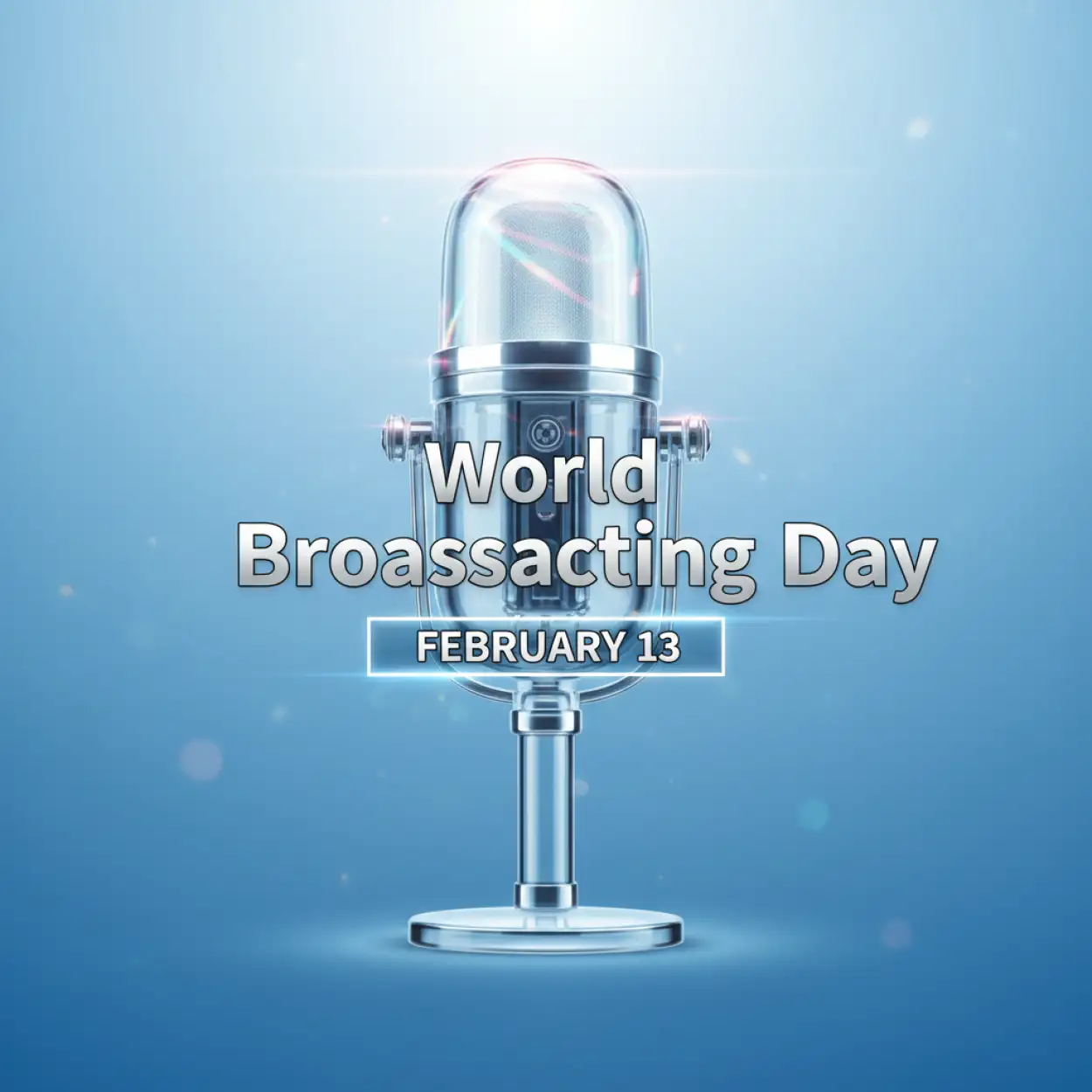world broadcasting day news anchor background