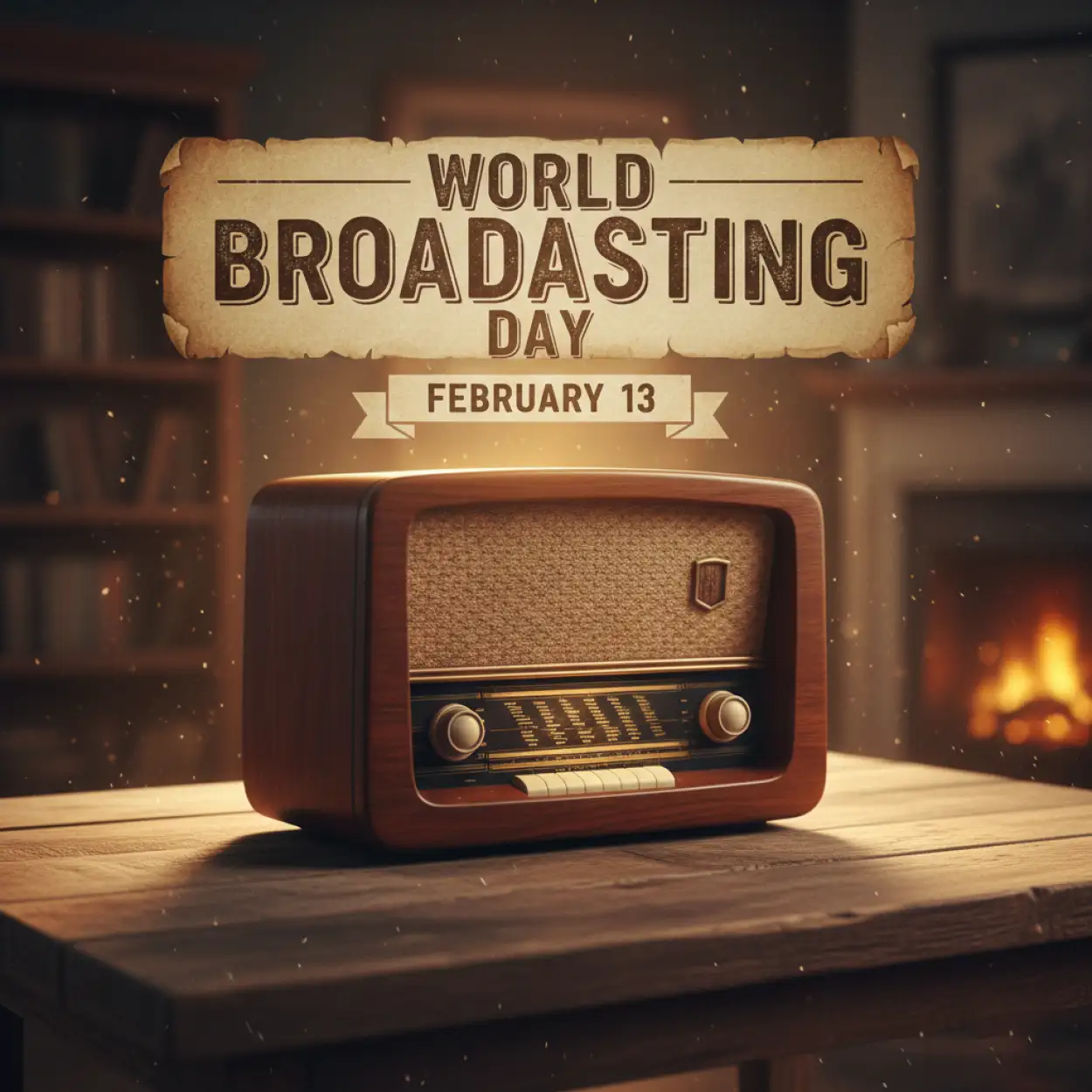 world broadcasting day radio podcast theme