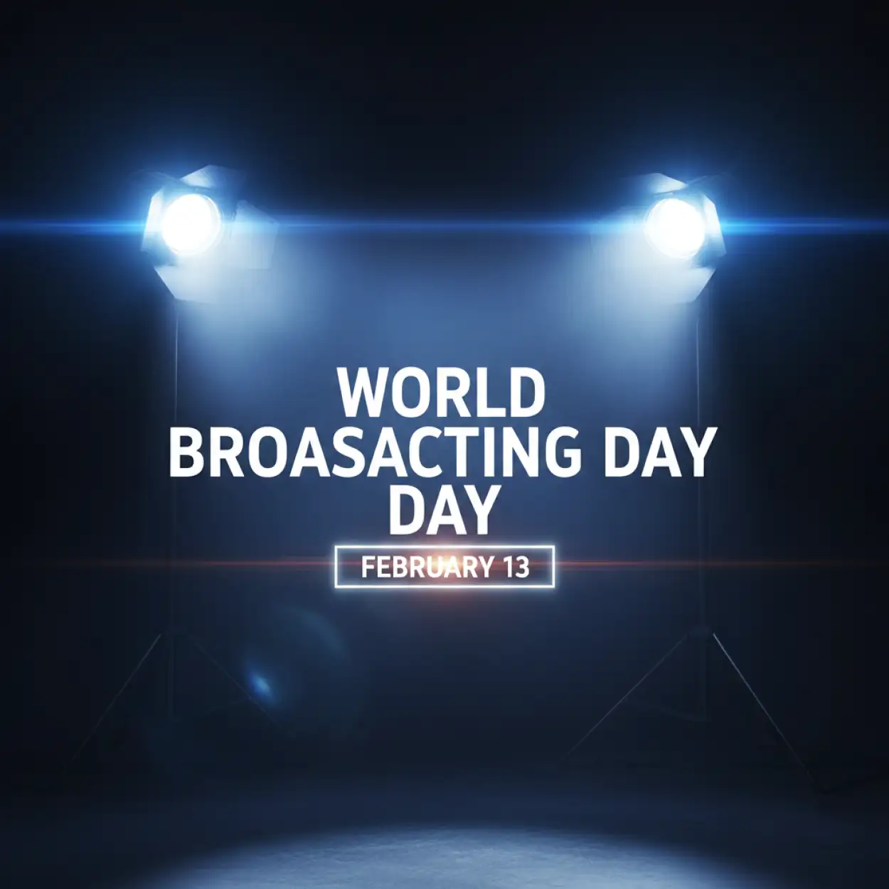 world broadcasting day tv broadcasting concept