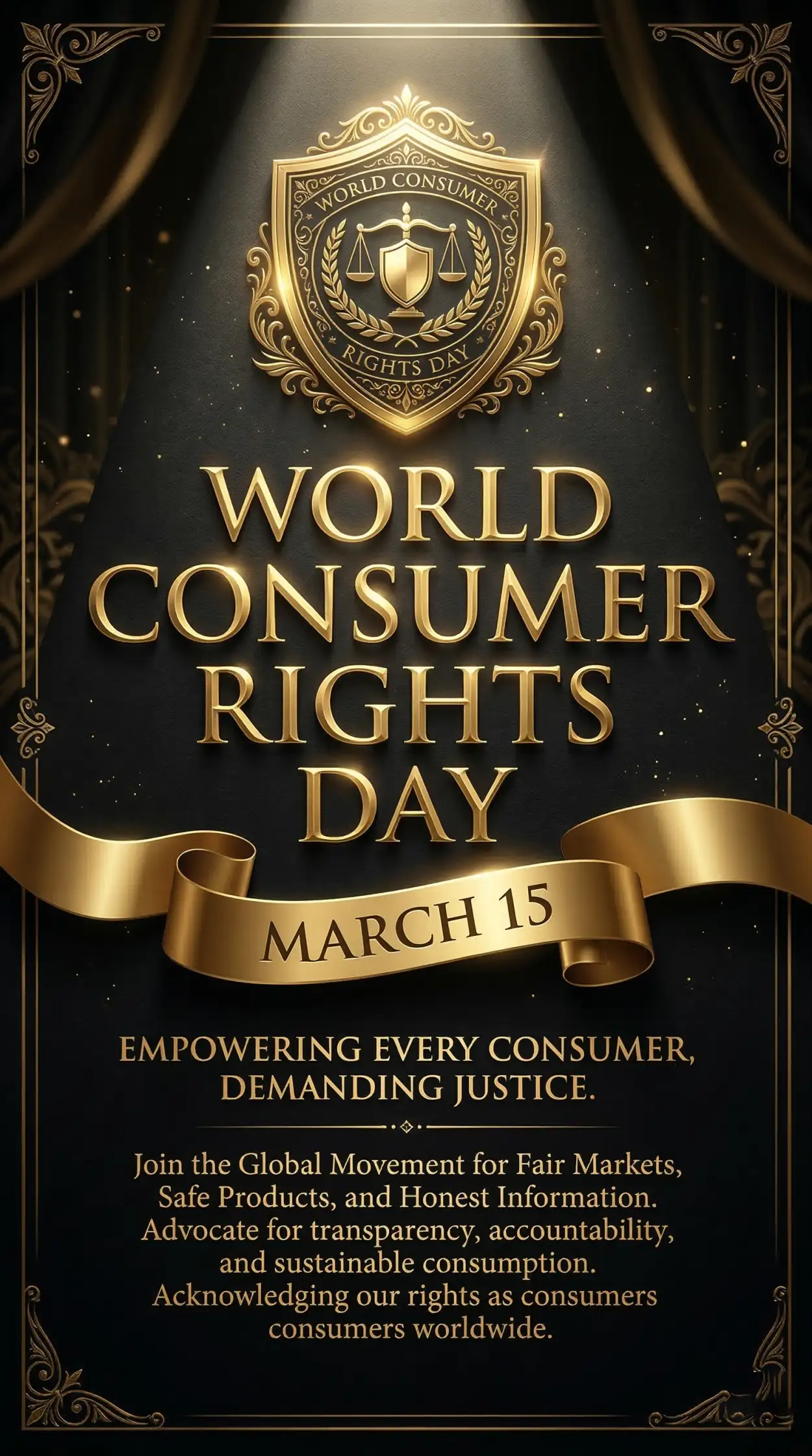 world consumer rights day 15 march poster