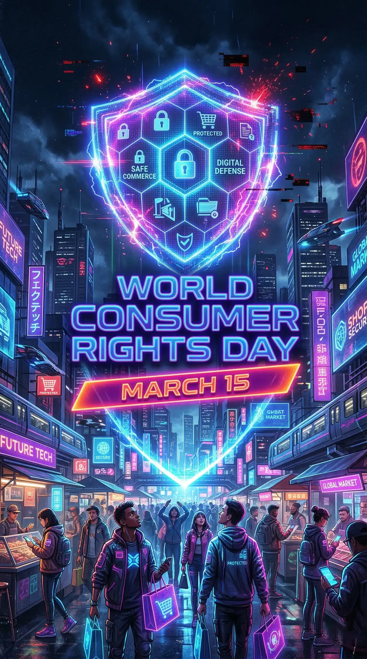 world consumer rights day awareness poster