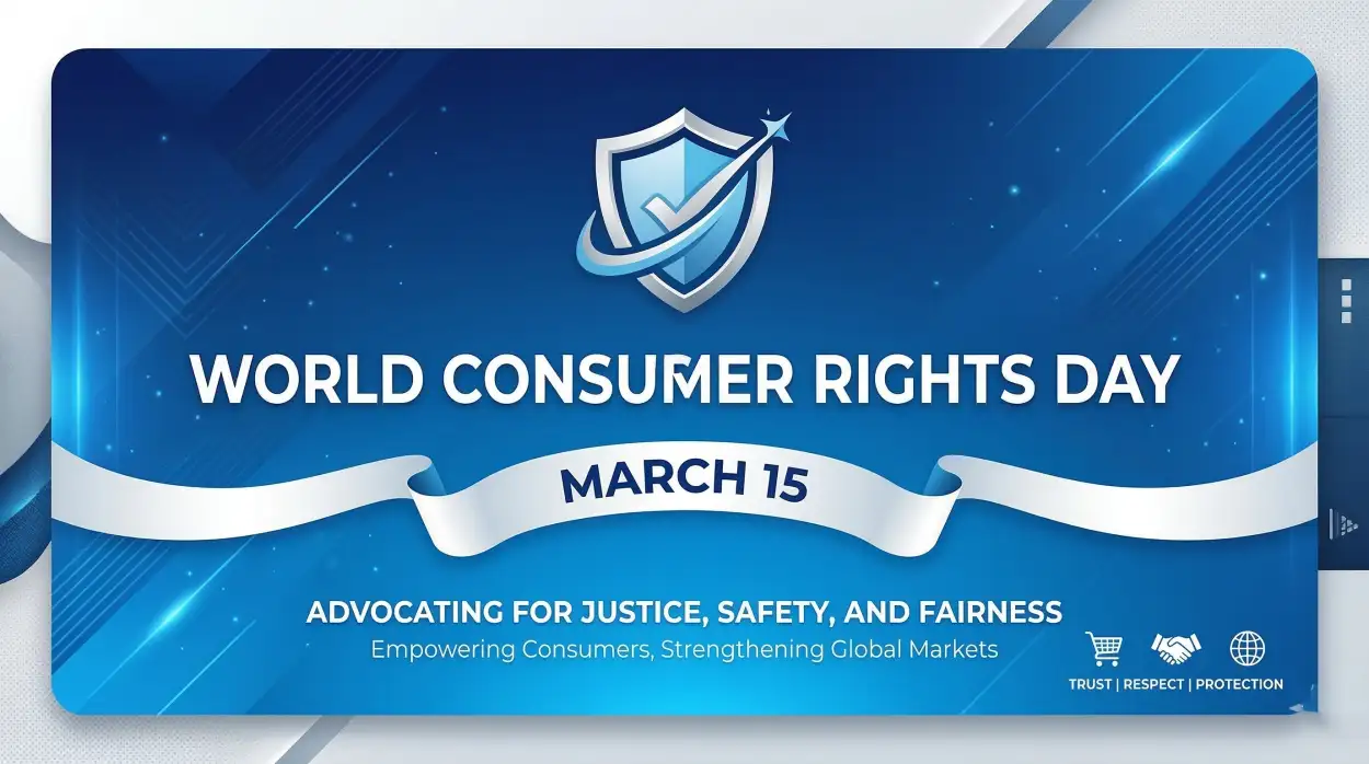 world consumer rights day awareness social banner