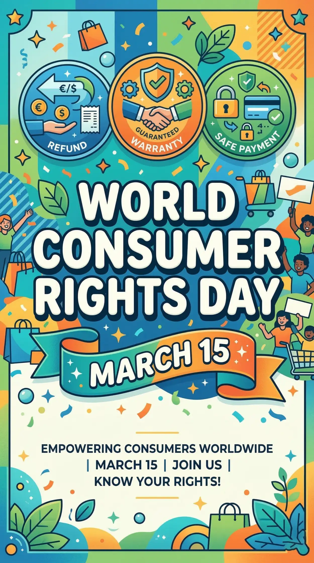 world consumer rights day information poster