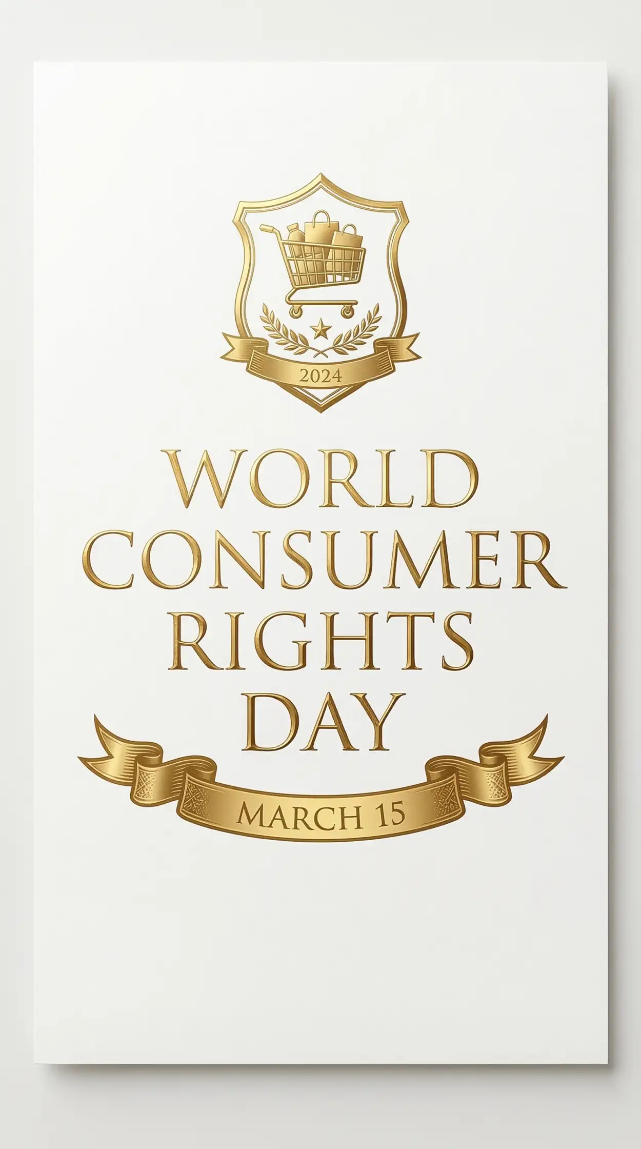 world consumer rights day modern poster template