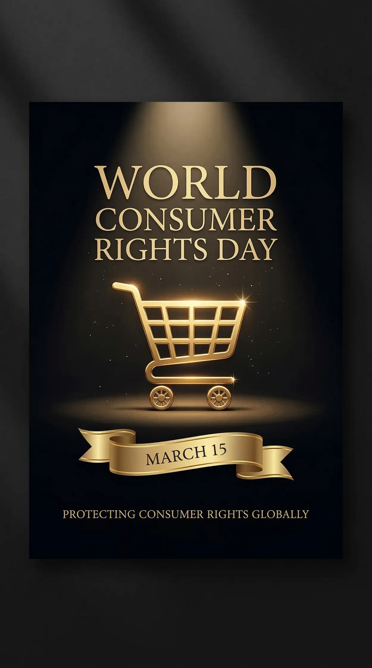 world consumer rights day professional poster template