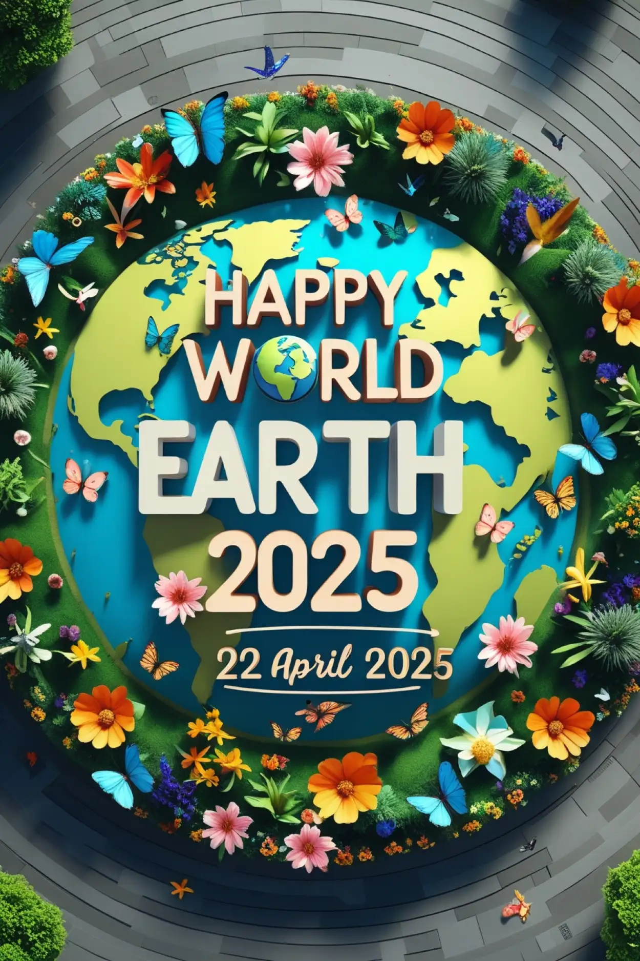 World Earth Day 2025 quote in elegant design
