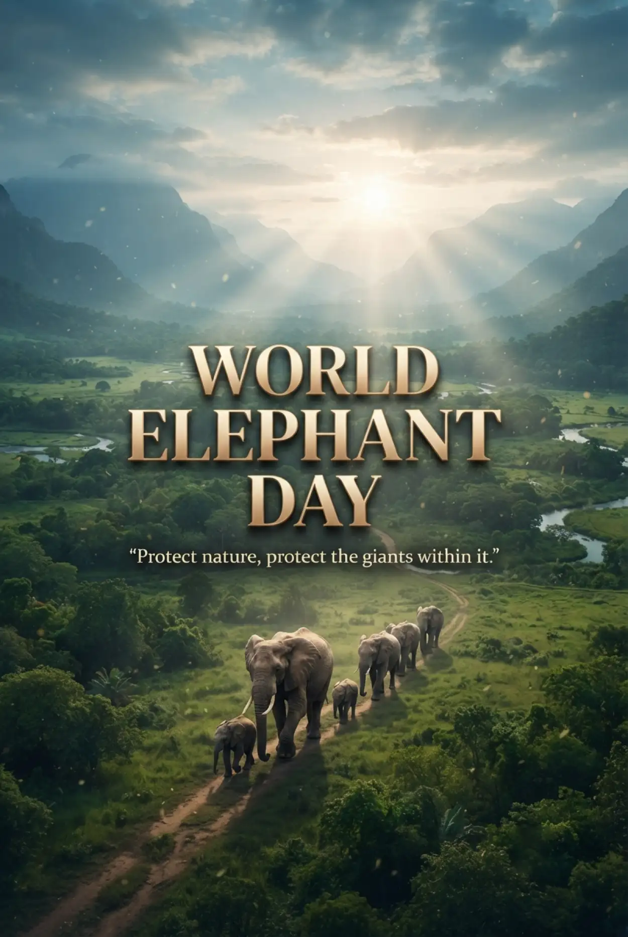 Free Download World Elephant Day 2026 Elephant Nature Wallpaper - High Quality World Elephant Day 2026 Image