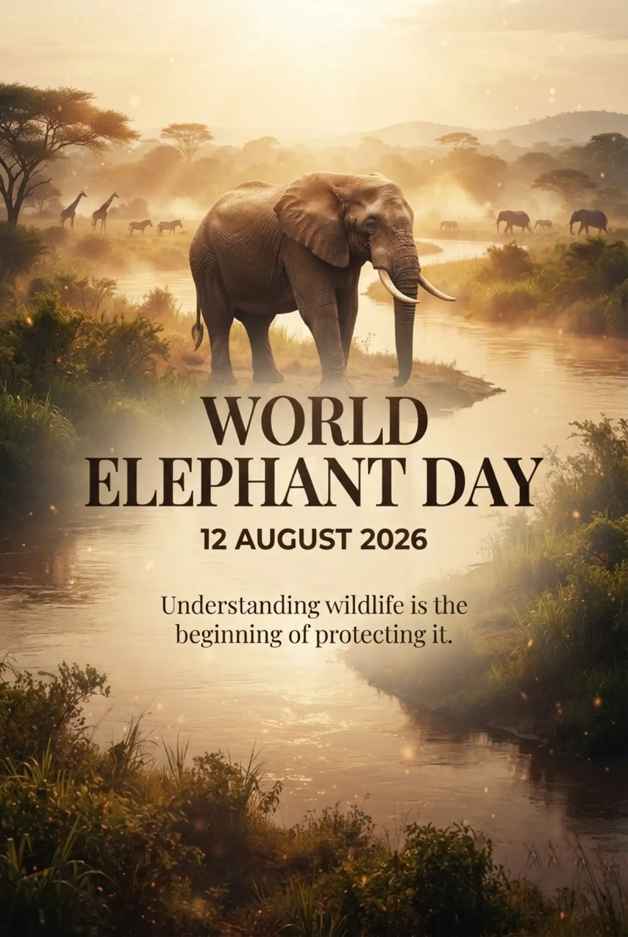 Free Download World Elephant Day 2026 Elephant Protection Banner - High Quality World Elephant Day 2026 Image