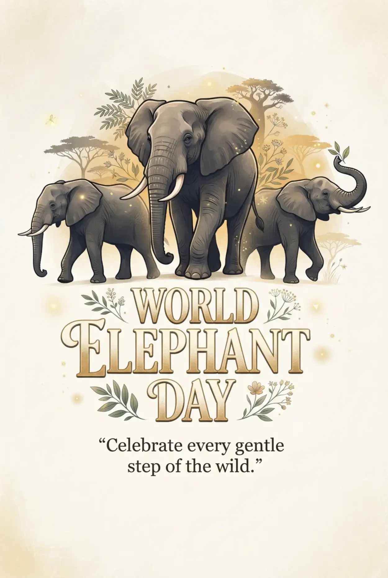 Free Download World Elephant Day 2026 Elephant Vector - High Quality World Elephant Day 2026 Image