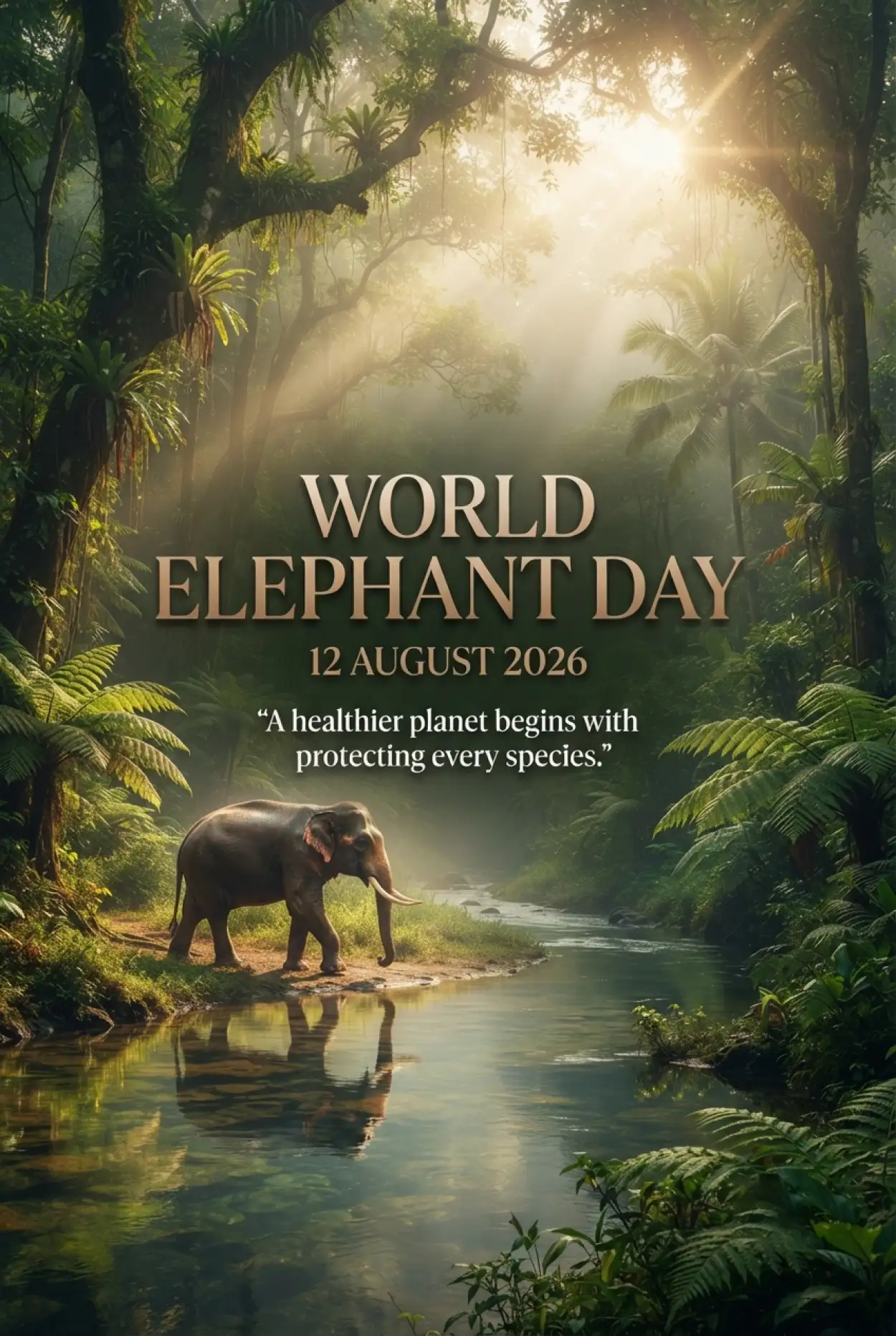 Free Download World Elephant Day 2026 Promotional Banner - High Quality World Elephant Day 2026 Image