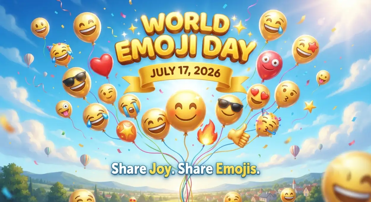 Free Download World Emoji Day 2026 Date - High Quality World Emoji Day 2026 Image