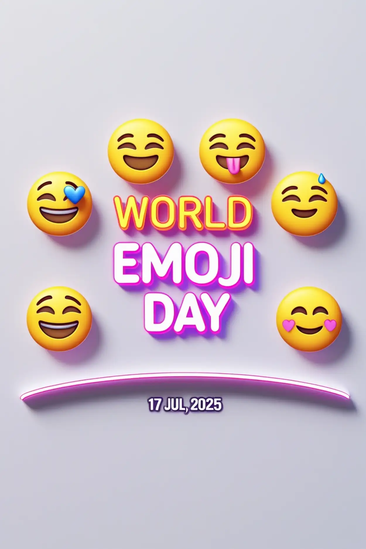 World Emoji Day Banner Template Psd - Royalty Free World Emoji Day Image | Pngmagic Free Download World Emoji Day Banner Template Psd - High Quality World Emoji Day Background