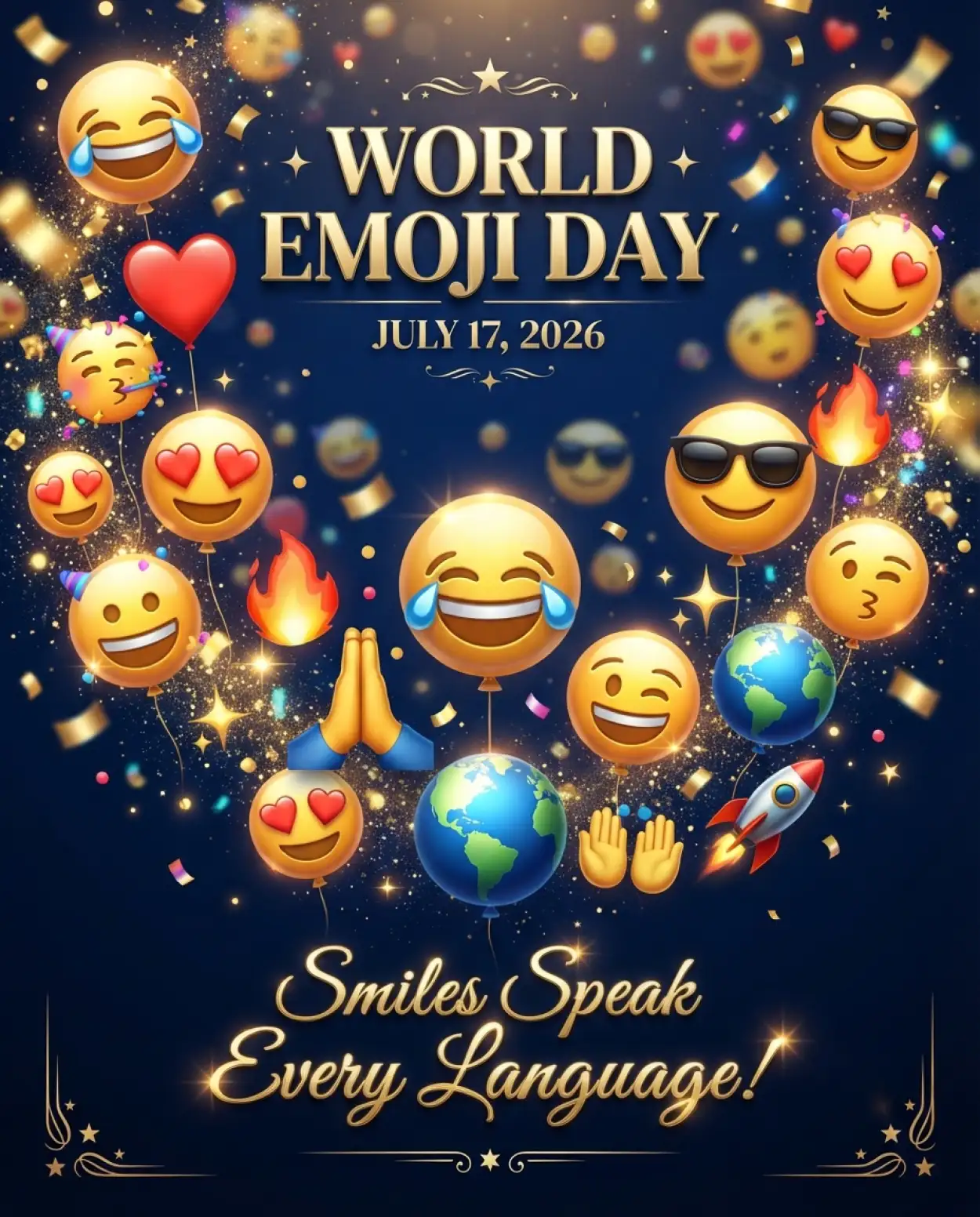 Free Download World Emoji Day Card Ideas - High Quality World Emoji Day 2026 Image