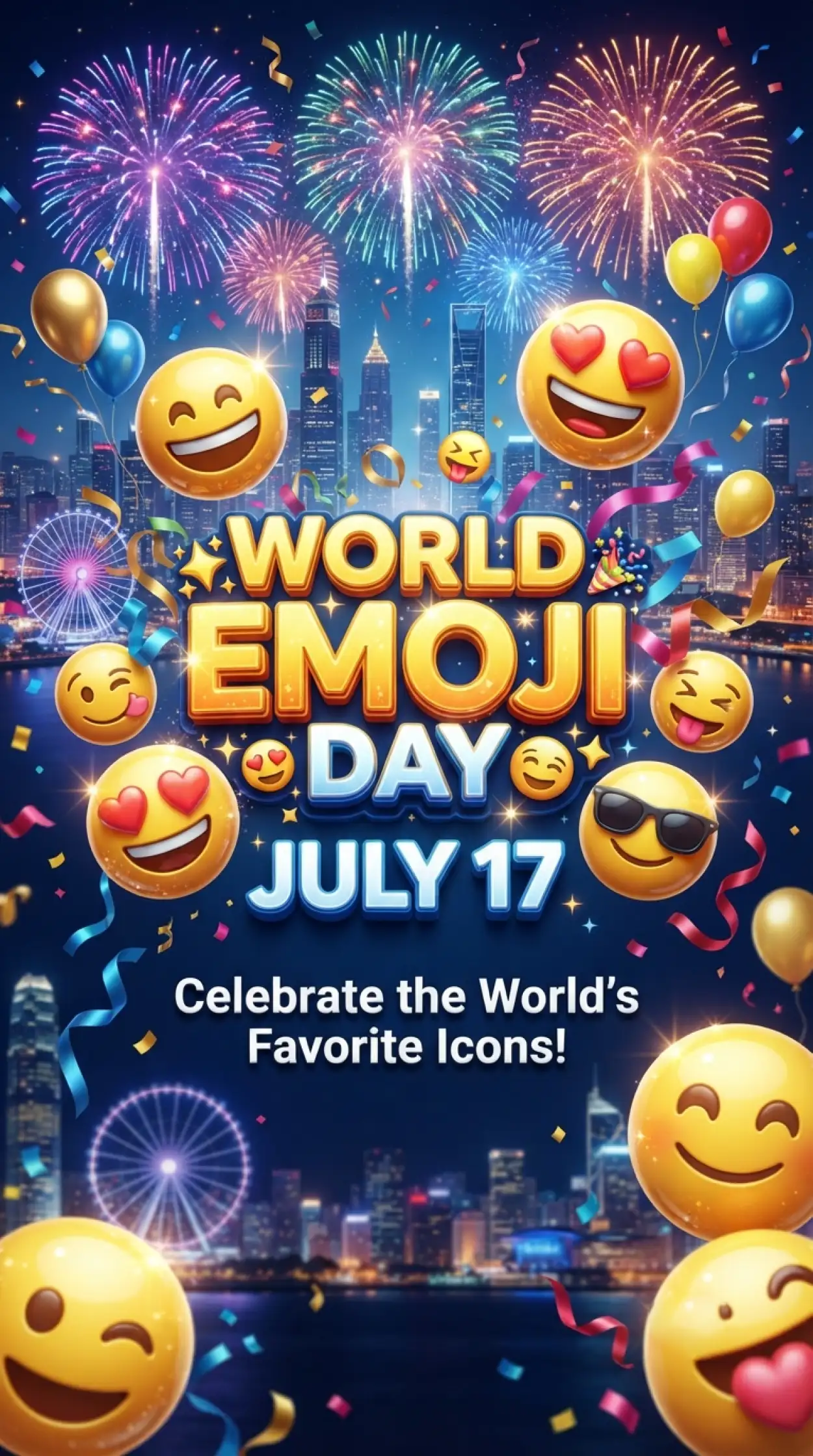 Free Download World Emoji Day Celebration Tips - High Quality World Emoji Day 2026 Image