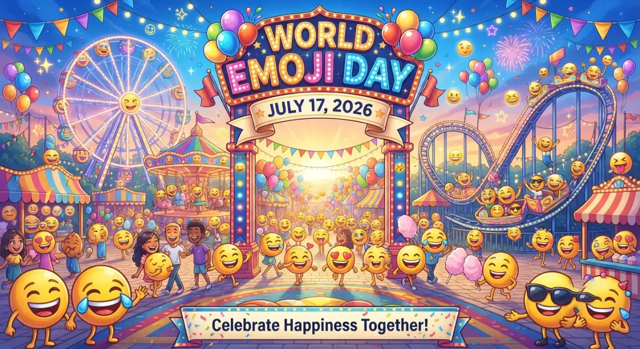Free Download World Emoji Day Celebration Worldwide 2026 - High Quality World Emoji Day 2026 Image