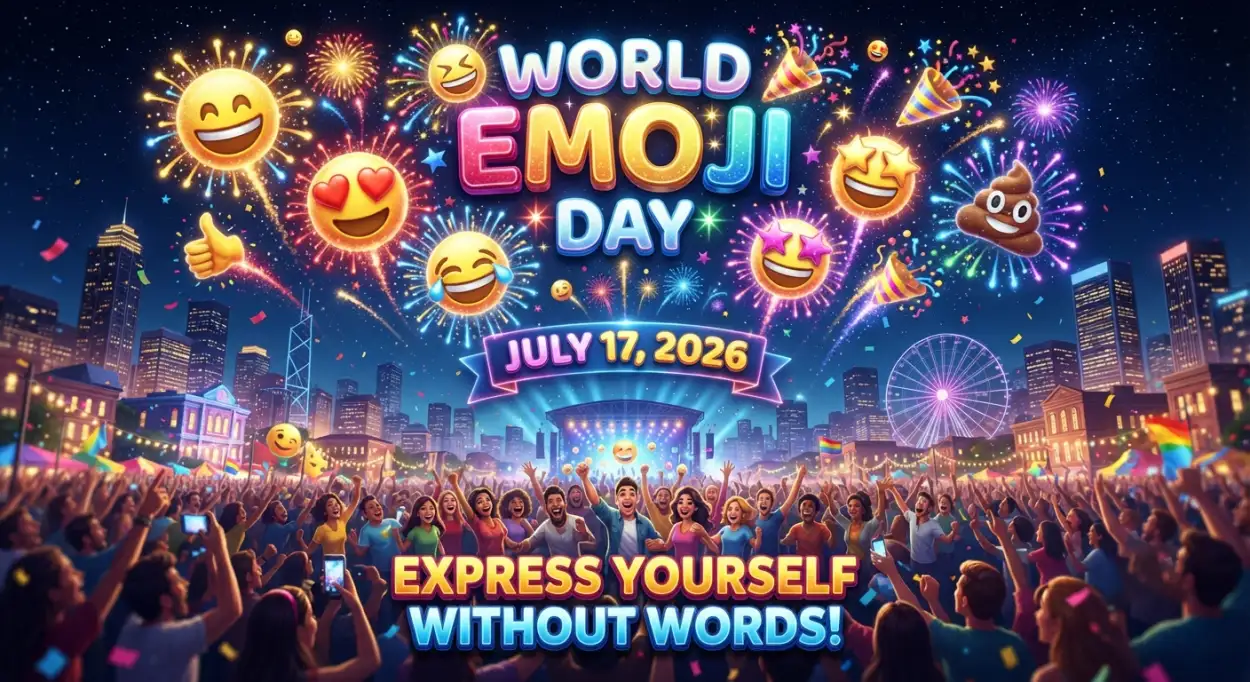 Free Download World Emoji Day Essay - High Quality World Emoji Day 2026 Image