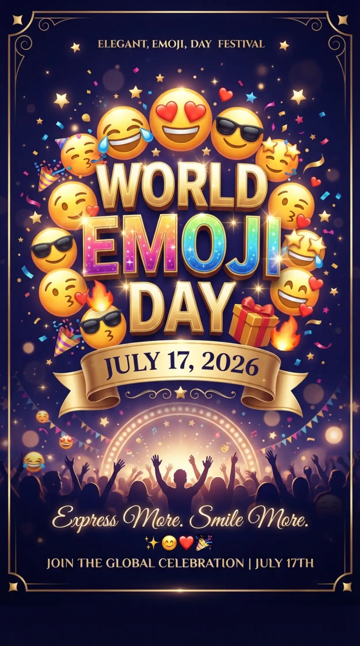 Free Download World Emoji Day Events 2026 - High Quality World Emoji Day 2026 Image